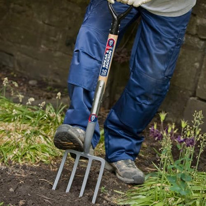 Spear & Jackson Neverbend Professional Digging Fork – Heavy-Duty Forged Carbon Steel Garden Fork for Tough Soil and Cultivation - style: Digging Fork