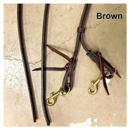Tucker 5/8in Split Reins w/Brass Hardware