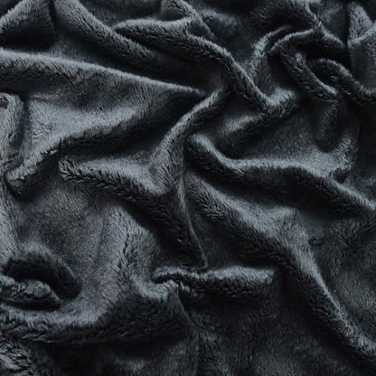 Surf turtle Black Super Soft Minky Fabric by The Yard, 36"x60" - color: Black