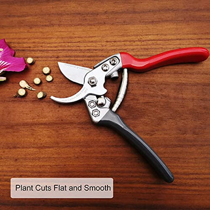 TONMA 7.5" Garden Scissors, Made in Japan, Pruning Shears & Clippers, TP-3 | 1" Cut Capacity Bypass Garden Shears, Japanese Hand Pruners Loppers for Gardening, Ergonomic Grip for Women or Small Hand - size: 7.5 inches