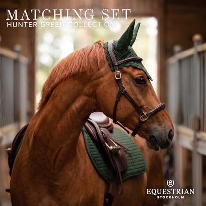 Equestrian Stockholm Close Contact Horse Saddle Pad for Jumping - color: Green
