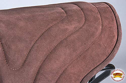 HILASON Western Bareback Saddle Pad Treeless for Trail Riding, Comfortable Suede, Durable Wool Felt