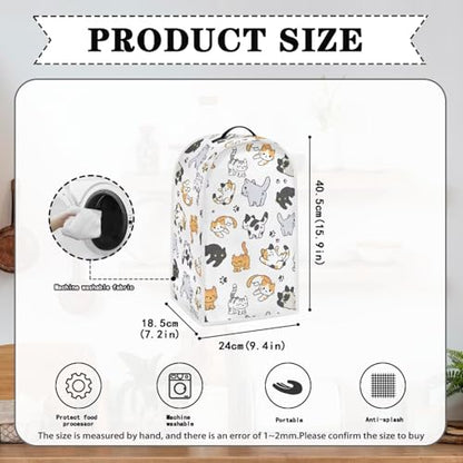 Stand Mixer Organizer Juice Machine Protective Cover Stylish Blender Dust Covers Fashion Kitchen Applliances Blender Cover Cartoon Cat - color: Cartoon Cat