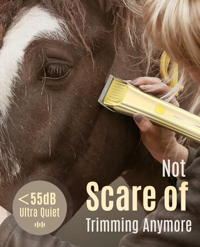 oneisall Cordless Horse Clippers with Metal Blades