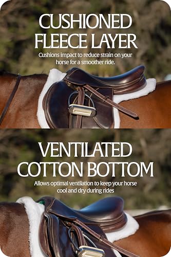 Equinavia Eidsvoll Close Contact Horse Pad, Fit Fleece English Saddle Pad - size: Medium