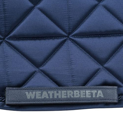 WeatherBeeta Satin Luxe Air-Tec Euro Jump Shaped Saddle Pad - color: Navy