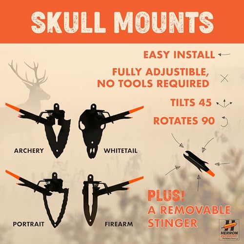 Herron Outdoors Skull Mount Archery Style - style: Archery