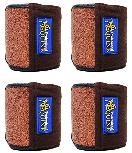 10x5 Horse Tack Grooming Glitter Leg set of 4 Polo Wrap Fleece 95F05