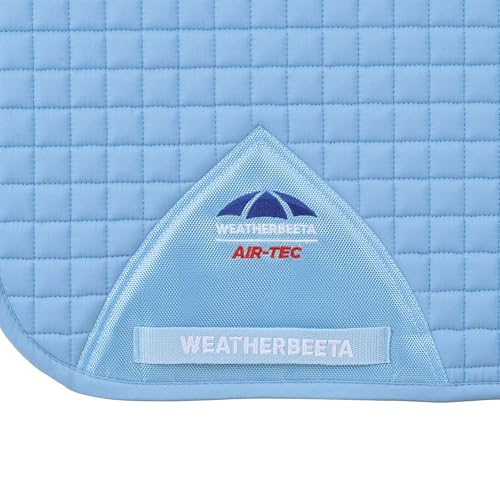 WeatherBeeta Prime Air-Tec Dressage Saddle Pad - color: Sky Blue, size: Large