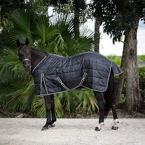 Equinavia Norse Gusseted Stable Blanket 200g - Black - 75 in - size: 75 in