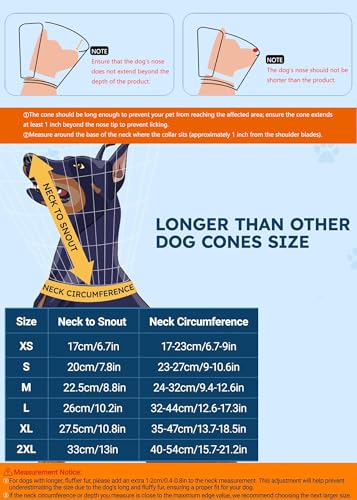 Soft Dog Cone Collar for Large Dogs After Surgery Adjustable - color: Blue, size: XL (Neck Girth: 13.7-18.5in)