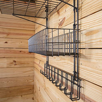 EASY-UP Pro Basket & Shelf Hanging Rack Portable | Adjustable Hanging Arms | Multiple Storage Options | Ideal for Horse Shows | 7-Year Warranty