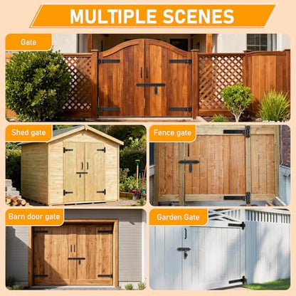 Heavy Duty Gate Hinges, 900 Lbs Capacity and Sealed Built-in Ball Bearings