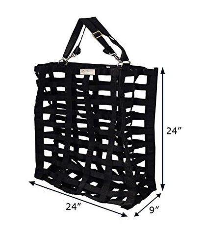 Derby Originals Supreme 4-Sided Slow Feed Hay Bag – Patented, 1-Year Warranty, 3.5" & 1.75" Openings - color: Raspberry