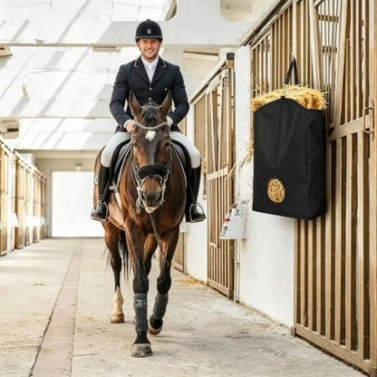 Hay Bag for Horses with Thoughtful Rear Tie-Down Design, 600D Oxford Fabric