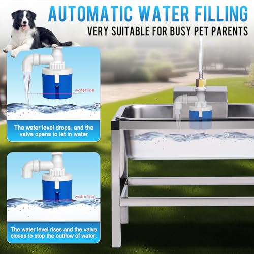 3Gal Automatic Dog Water Bowl Dispenser for Large Dogs Outdoor