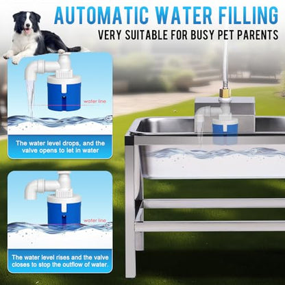 3Gal Automatic Dog Water Bowl Dispenser for Large Dogs Outdoor