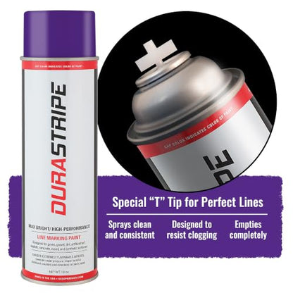 Athletic Field Marking Paint - (CASE) 12/18 Ounce Cans. The Most durable line marking paint available! Several colors to choose from. (Royal Purple) - color: Royal Purple