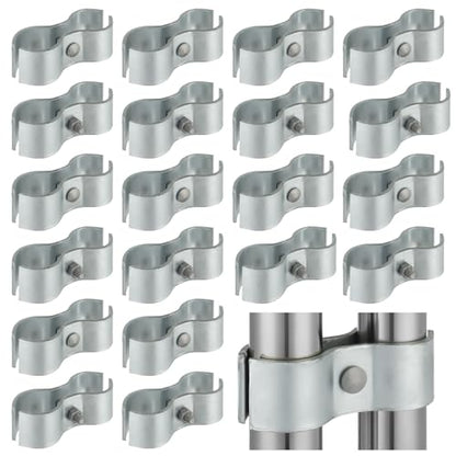 20 Sets 1-5/8 inch Dog Kennel Clamps for OD Round Pipe - size: 20 Sets-1-5/8 inch