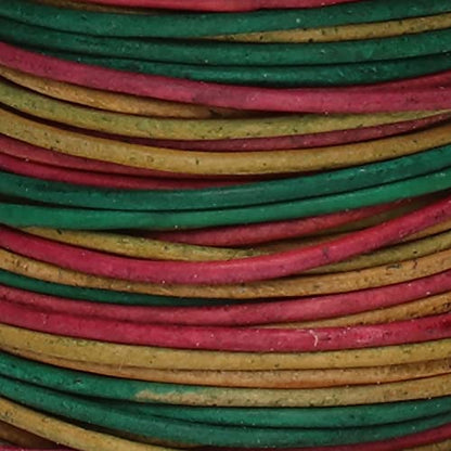 The Beadsmith Leather Cord – Gypsy Dyed Kinte – 1mm Spool – 25 Yards/22.86 Meters – Indian Leather Thong Ideal for Braiding, Beading, Necklaces, Fine Lacing, Hair Accessories & DIY Jewelry Making - size: 1mm, style: Gypsy Dyed Kinte – 25 Yards