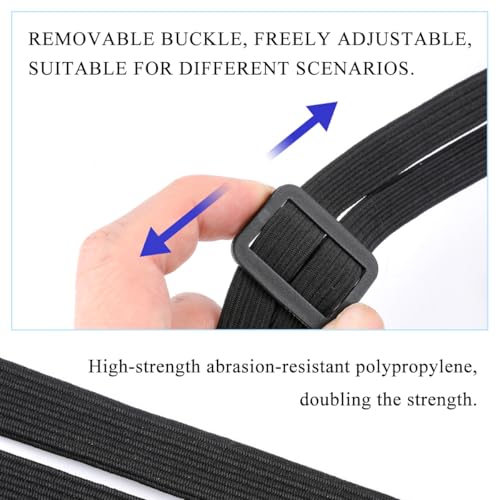 2 PCS Motorcycle Helmet Rope, 23.6" Mesh Helmet Elastic Strap Strong Tie Down with 2 Hooks, Adjustable Bungee Cords Fixed Strap for Motorcycle Bicycle Helmets Luggage Rack