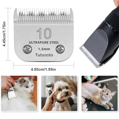 3 Pack 10 Clipper Blade Compatible with Andis, Wahl and Oster Dog Clippers - color: 10# 3PACK