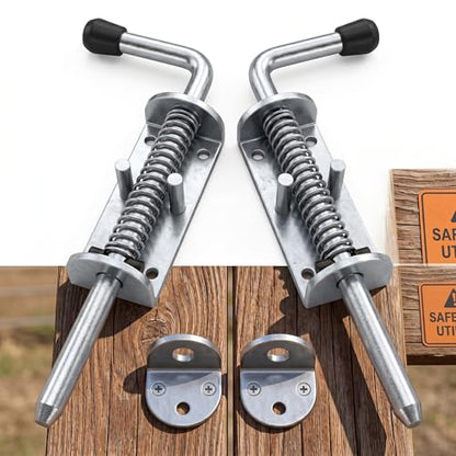 6.5in Spring Loaded Latch Pin Heavy Duty Gate Lock