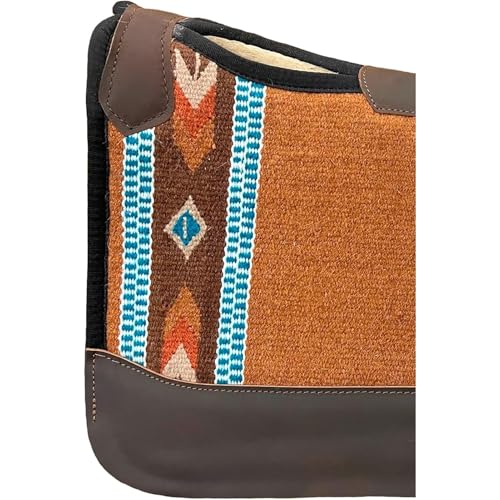 Reinsman APEX Ranahan Tacky Too Soft Breathable Non-Slip Shock-Absorbing Fleece-Lined Moisture-Wicking Contoured Back Protection Horse Riding Saddle Pad - color: Brown