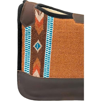 Reinsman APEX Ranahan Tacky Too Soft Breathable Non-Slip Shock-Absorbing Fleece-Lined Moisture-Wicking Contoured Back Protection Horse Riding Saddle Pad - color: Brown