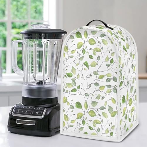 Green Leaf Kitchen Appliance Covers Food Processor Cover Polyester Coffee Maker Cover or Toaster Cover Stain Resistant Blender Cover for Stand Mixer Kitchen Home Soft - color: Green Leaf