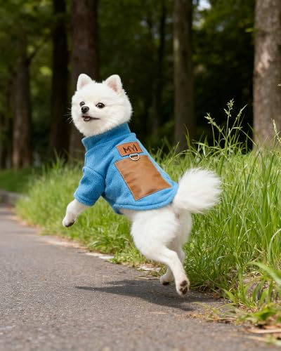 MYI Winter Heated Dog Electric Warm Coat Clothes for Small Medium Large Dogs Outside/Inside Cold Weather Jacket pet Vest Blue 4XL(NOT Included Batteries) - color: Blue, size: 4X-Large(Back length 19.8 Inch)