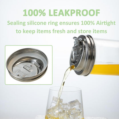 2PCS Mason Jar Drinking Lids,Stainless Steel Wide Mouth Mason Jar Sip Lid Accessories,Anticracking Leak Proof Seal Flip Cap Cover Airtight Accessories for Drink - style: Can