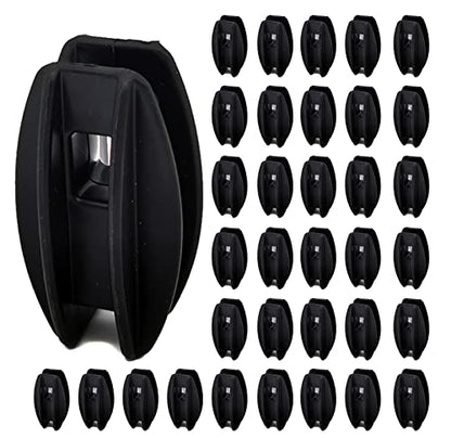 40 Pcs Black Electric Fence Corner Post Insulators | For Poly Wire