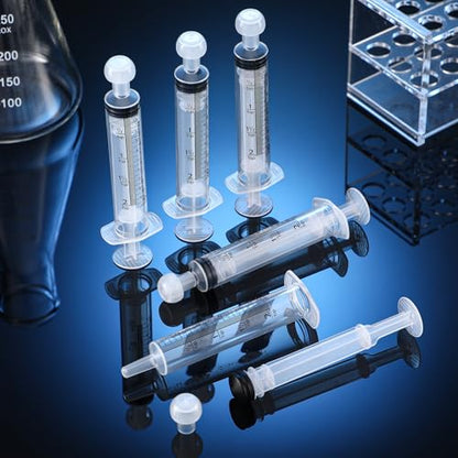 TrelaCo 20 Pack 10ml Oral Syringes with Cap Plastic No Needle, Clear | Measuring Dispensing for Liquid Medication, Individually Sealed, Pet Feeding Lab Sample, Clear Graduated Markings,Halloween - size: Clear