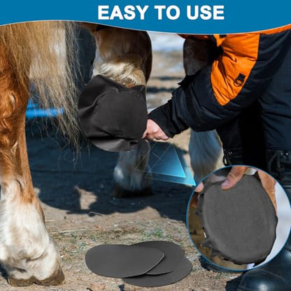 12 Pack Horse Hoof Tape Strong Stickiness Horse Hoof Care Compatible with Magic Cushion Easy to Use Breathable Hoof Wraps for Horses Packing Hoove Wound Management Compatible with Laminitis Abscess