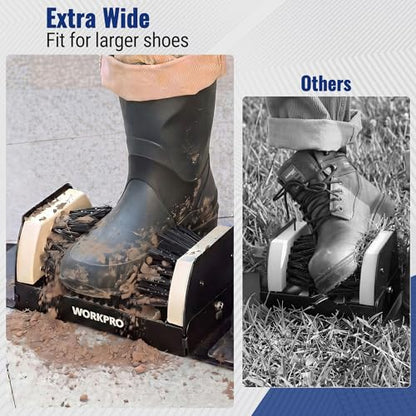 WORKPRO Extra Wide Boot Cleaner, Shoe Brush Scraper Scrubber Outdoor - style: extra wide