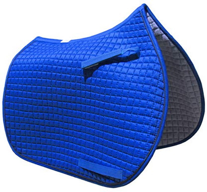 All-Purpose English Saddle Pads (Royal Blue w/Black Trim)