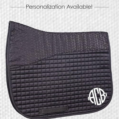 Dura-Tech All-Purpose Saddle Pads for Horses | Schooling Saddle Pad Square Cut | Equines Horse Saddle Pads | Polyester Fabric Blend | 23" Spine and 18" Drop Length - color: Navy