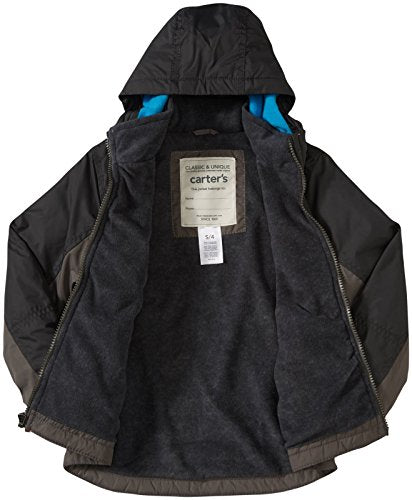 Carter's Little Boys' Fleece Lined Jacket (Toddler/Kid) - color: Grey, size: 4