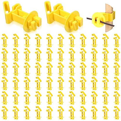 Geiserailie 66 Pcs T Post Insulators Electric Fence Post Clip Farm Ranchers
