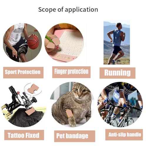54 Pack Pink Self Adhesive Bandage Wrap Bulk 4 Inch x 5 Yards Cohesive Bandage,Vet Wrap Breathable Elastic Self-Adherent Tape for Stretch Athletic Sports Wrist Ankle Dogs Pet Vet Wrap - color: Pink