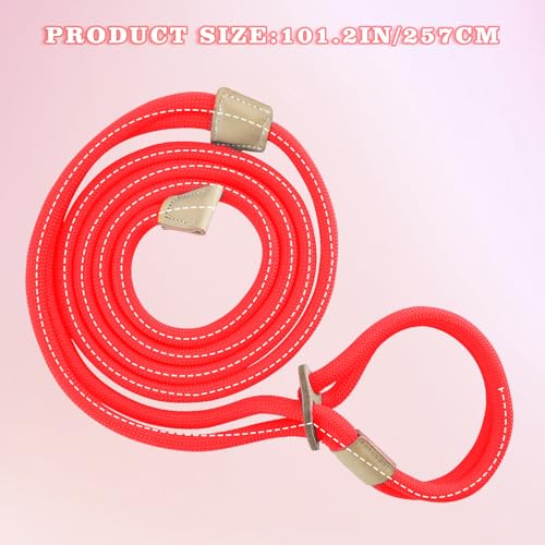 Mini Pig Harness & Leash, Adjustable 8 Feet Long Rope for Small to Medium Pet Pigs - color: Red