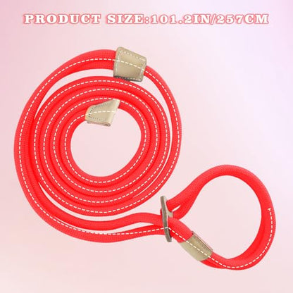 Mini Pig Harness & Leash, Adjustable 8 Feet Long Rope for Small to Medium Pet Pigs - color: Red