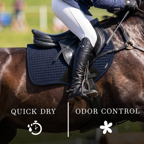 Equestrian Stockholm Close Contact Horse Saddle Pad for Jumping - color: Deep Blue