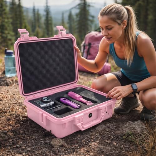 Relaxweex 8.5 x 6.5 x 3.7 Inch Hard Case, Grid Shell, Pink - color: Pink, size: 8.5 x 6.5 x 3.7 Inch, style: Grid Shell