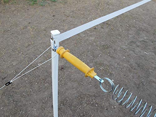 5-Pack Electric Fence Insulated Rubber Gate Handles, Yellow