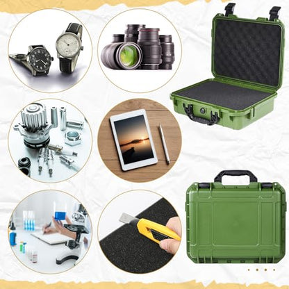 Relaxweex 8.5 x 6.5 x 3.7 Inch Hard Case, Grid Shell, Green - color: Green, size: 8.5 x 6.5 x 3.7 Inch, style: Grid Shell