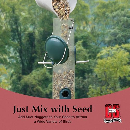 C&S Peanut Suet Nuggets, Bird Suet for Woodpeckers, 8 Pound (Pack of 1) - size: 8 Pound (Pack of 1)
