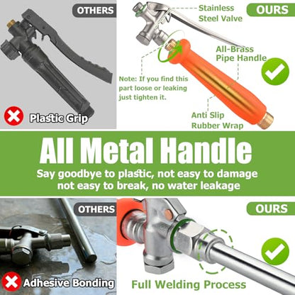 Sprayer Wand Replacement, 29 Inch All Metal Pump Spray Wand - color: 29 Inches Pump Sprayer Wand - Orange Handle
