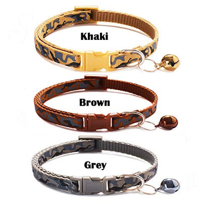 Love Dream Puppy ID Collars for Litter-12pcs Soft Nylon Whelping Collar Set - color: Camo, size: Medium(9.8 Inch -15.7 Inch )
